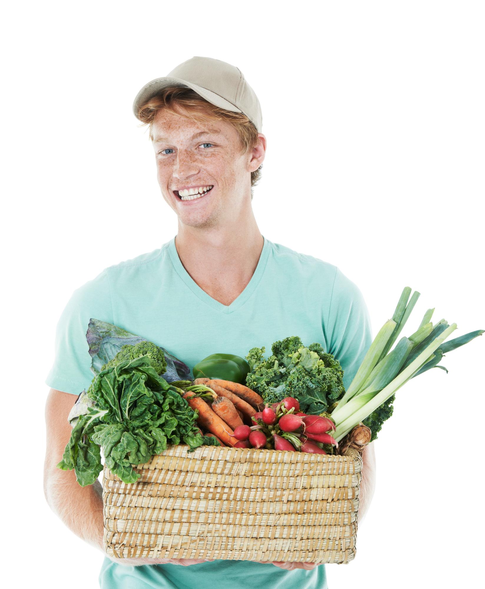 Bio‑Bauer liefert Gemüse